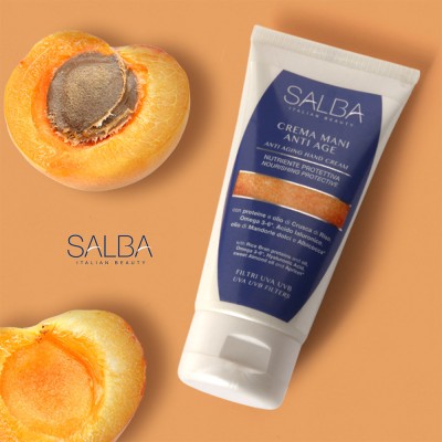 SALBA Hand cream anti-age (with UVA-UVB fIlters), κρέμα χεριών με αντηλιακά φίλτρα και υαλουρονικό οξύ, 75ml