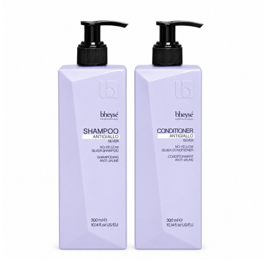 Σετ Bheyse Professional Anti-Yellow Σαμπουάν και conditioner για ξανθά μαλλιά