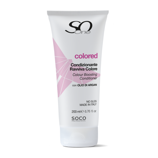 SoOne COLORED Professional Conditioner Ravviva Colore, μαλακτική κρέμα για βαμμένα μαλλιά χωρίς Θειικά άλατα. , 200 ml 