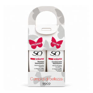 Travel set SoOne Volume Professional Shampoo & Conditioner, Σετ ταξιδιού Σαμπουάν & Conditioner για όγκο χωρίς Θειικά άλατα, 2 x 100ml 