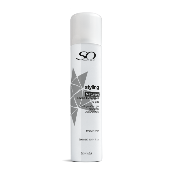 SoOne Professional HAIR SPRAY Lacca Ecologica NoGas Νaturale, ΛΑΚ για κανονικό κράτημα, 300ml   