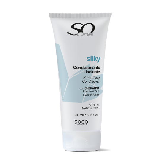 SoOne Silky Professional Conditioner, μαλακτική κρέμα λείανσης με κερατίνη χωρίς Θειικά άλατα. , 200ml
